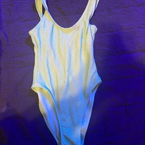 teal one piece bathing suit